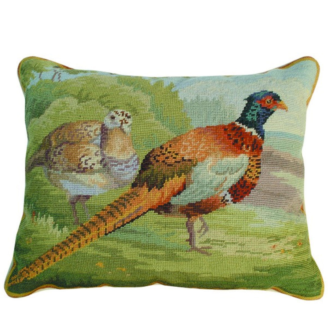 Pheasants in the Field 16x20 Pillow