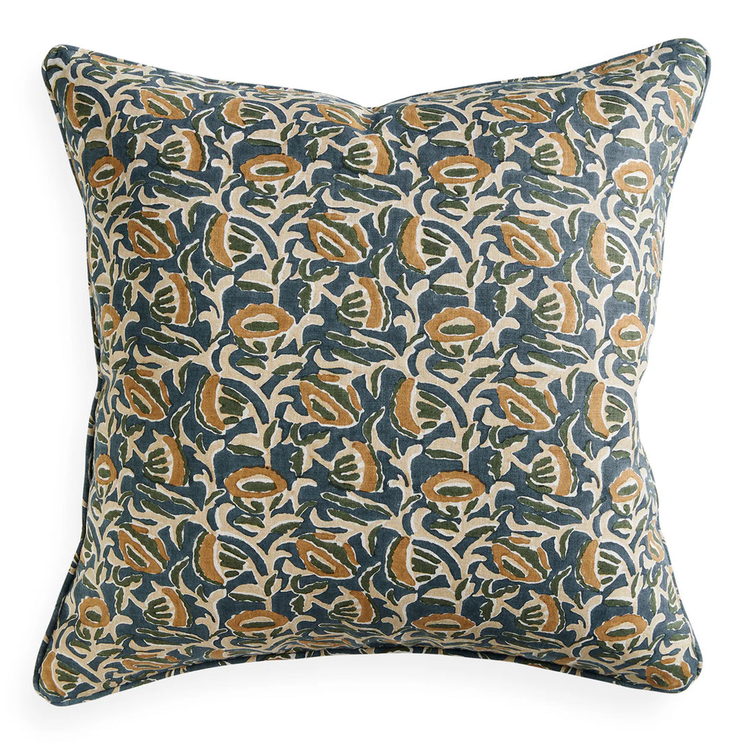 Marbella Desert linen cushion 22x22 w/ Feather Down Inner