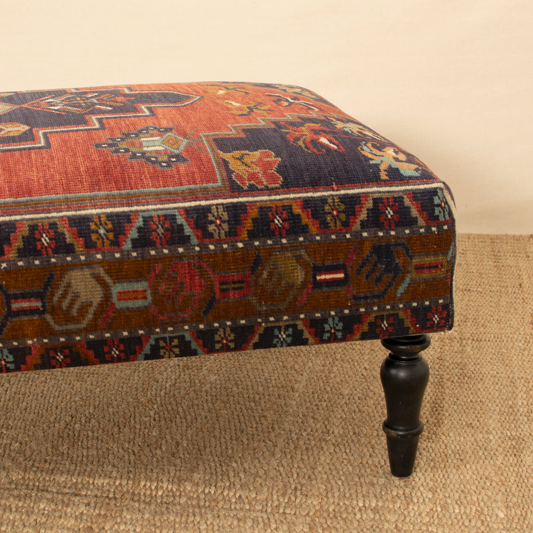 Vintage Rug Ottoman 29x64 (1024-EE)