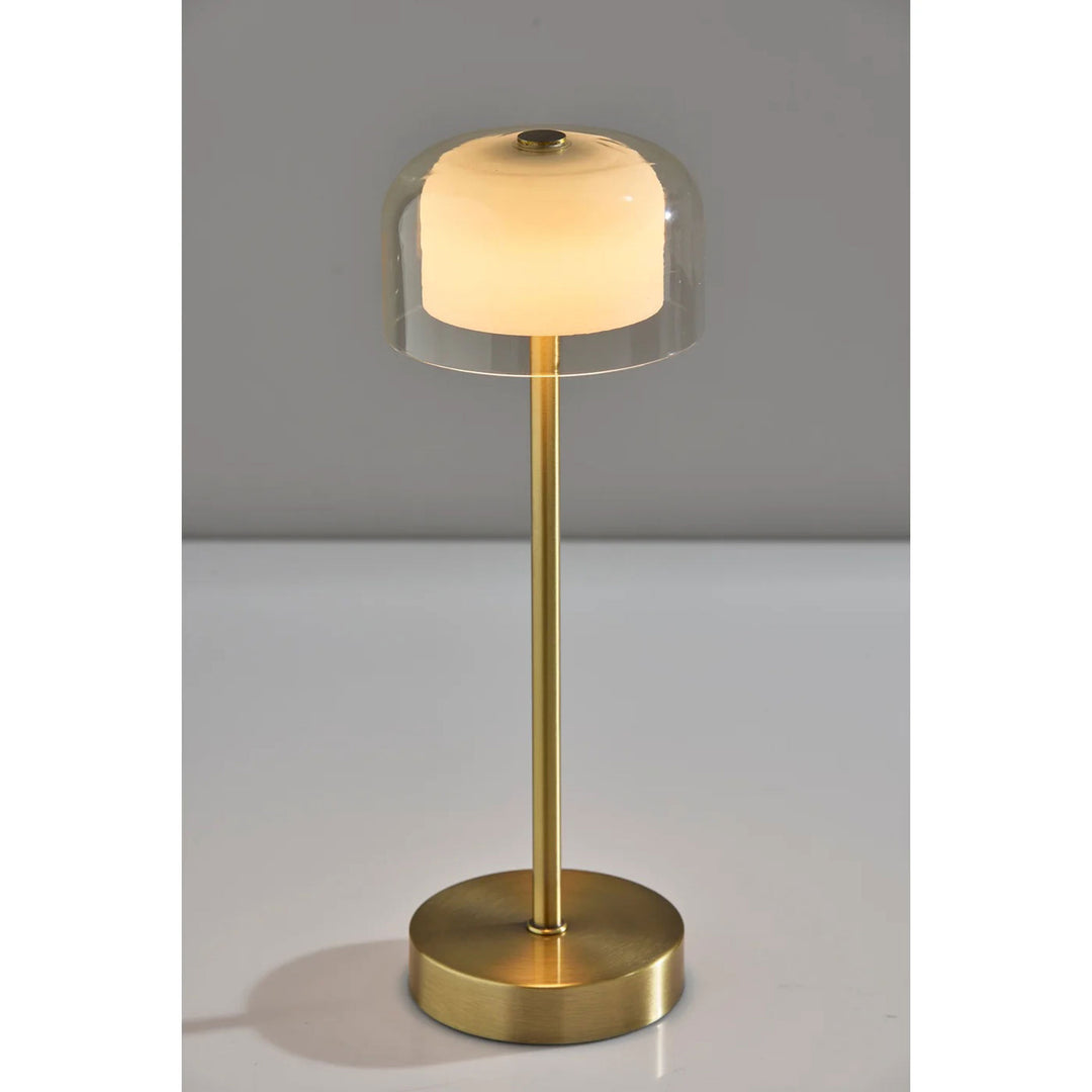 Benji LED Cordless Table Lamp Antique Brass