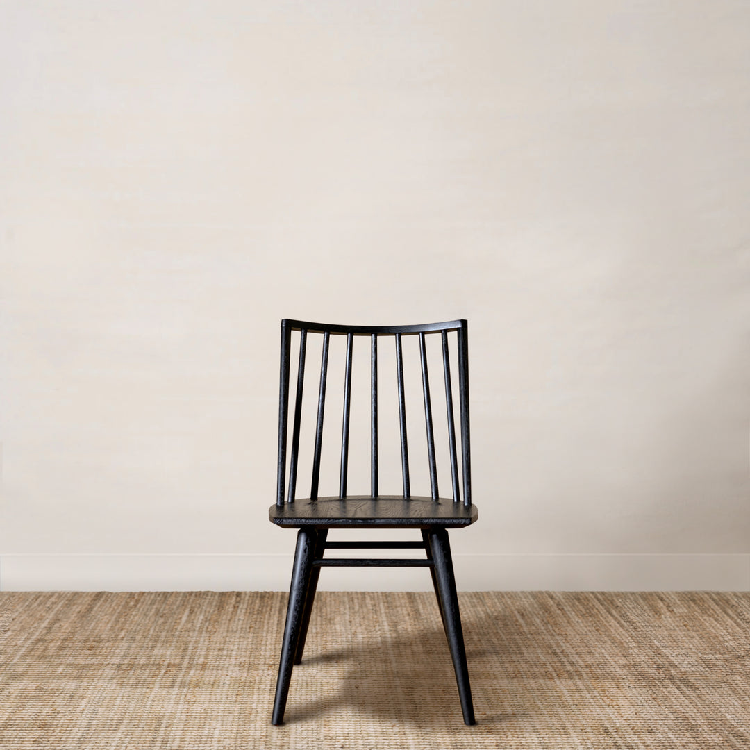 Lewis Oak Windsor Dining Chair in Black Oak