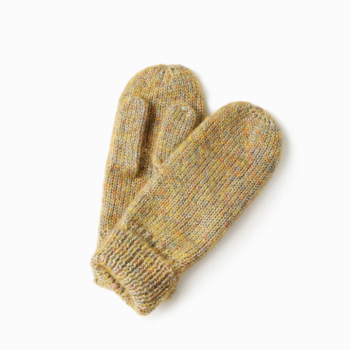 Speckled Confetti Mittens in Yellow