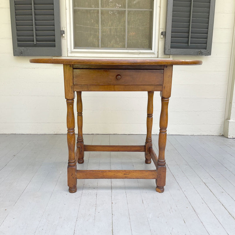 Antique Late 18th Century Pine Oval Top Table