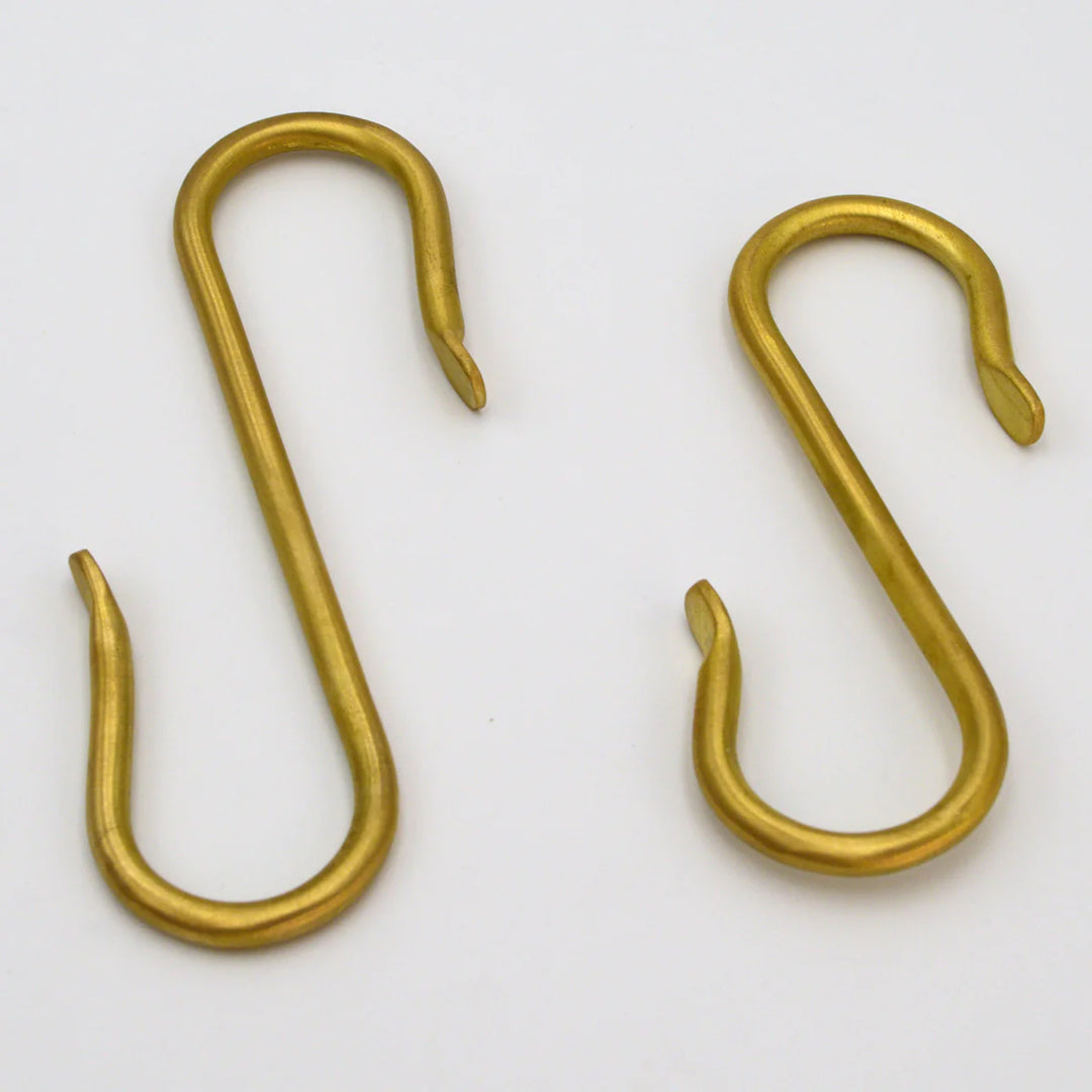 S Hook Brass 5"
