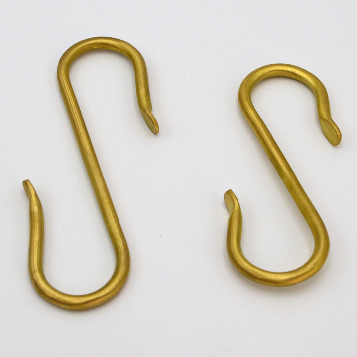 S Hook Brass 5"