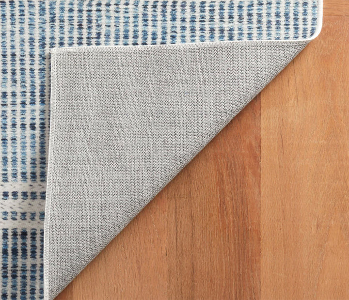 Malta Blue Machine Washable Rug 2.5x8