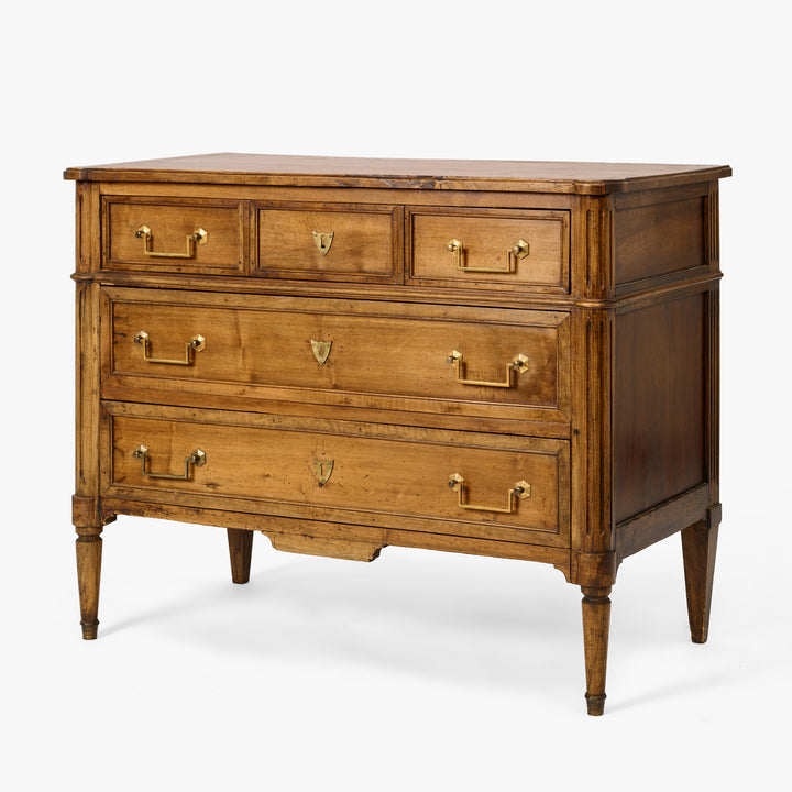 Antique French Walnut Neoclassical Commode