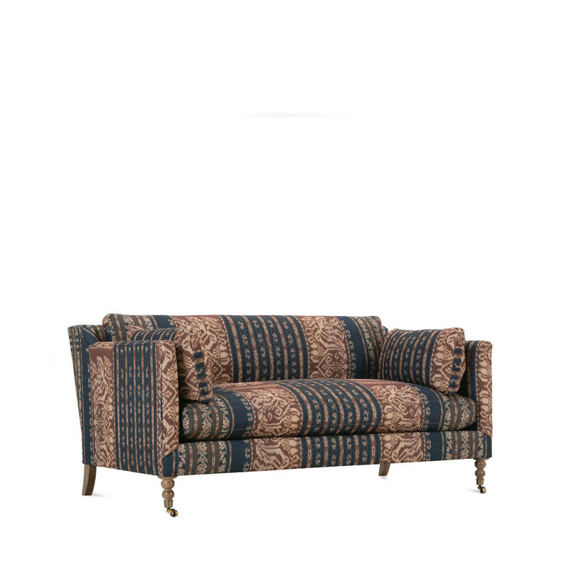 Monique Sofa in a Printed Reproduction of a Vintage Indonesian Ikat Fabric (71")