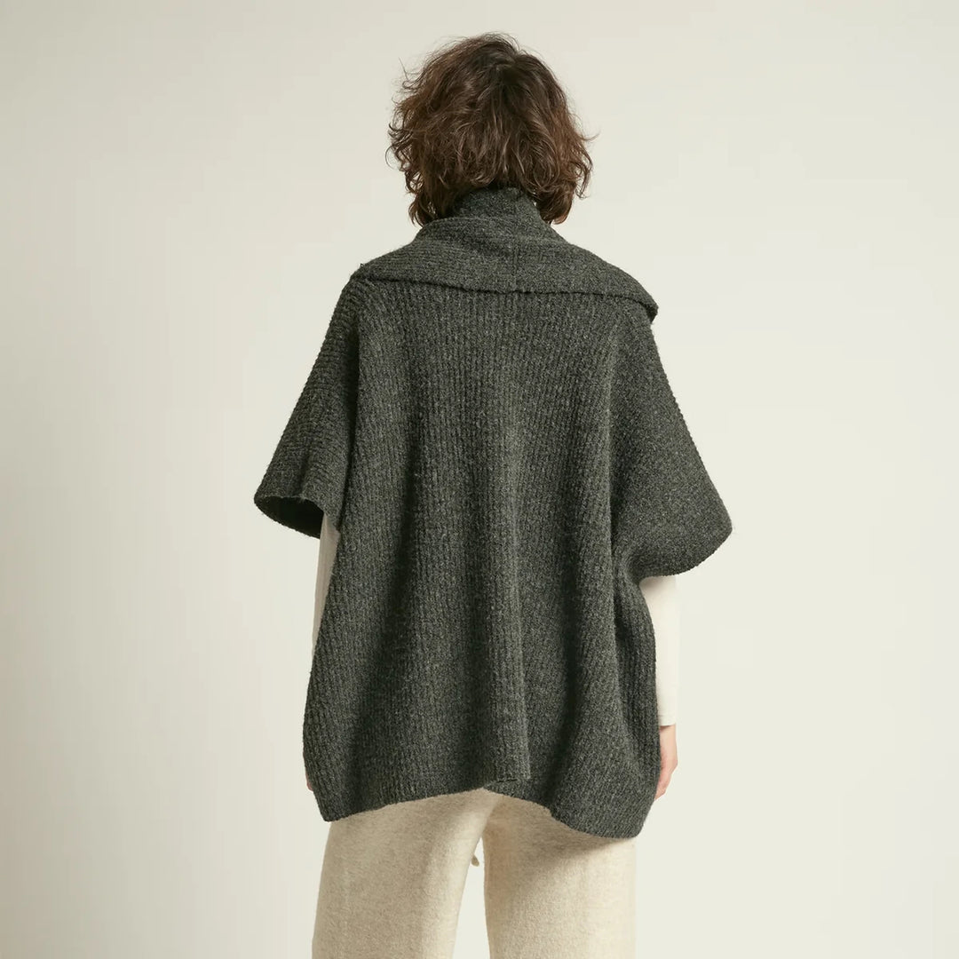 Shawl Cardigan in Charcoal