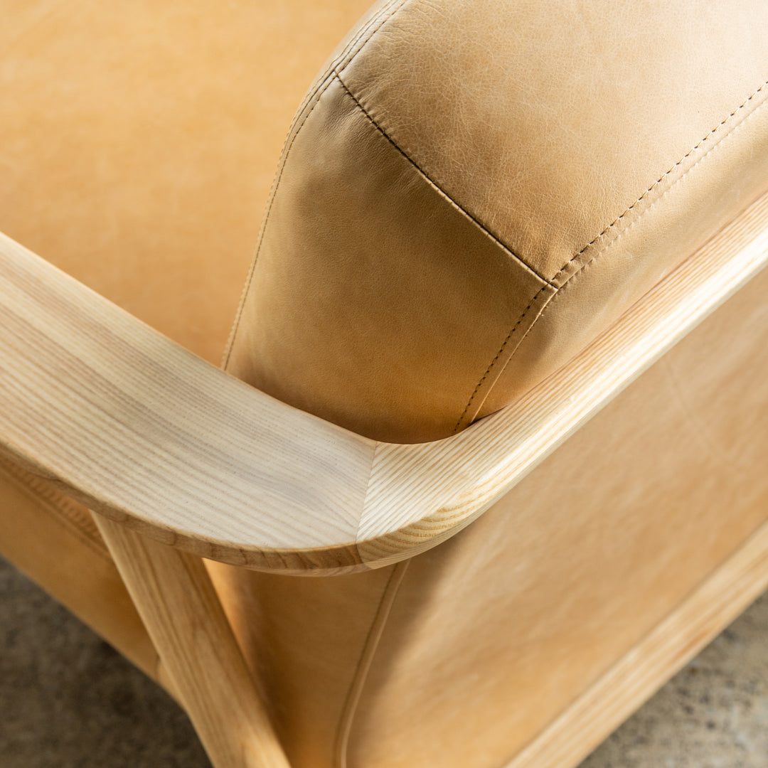 Baltic Chair - Canyon Whiskey Leather Ash Natural