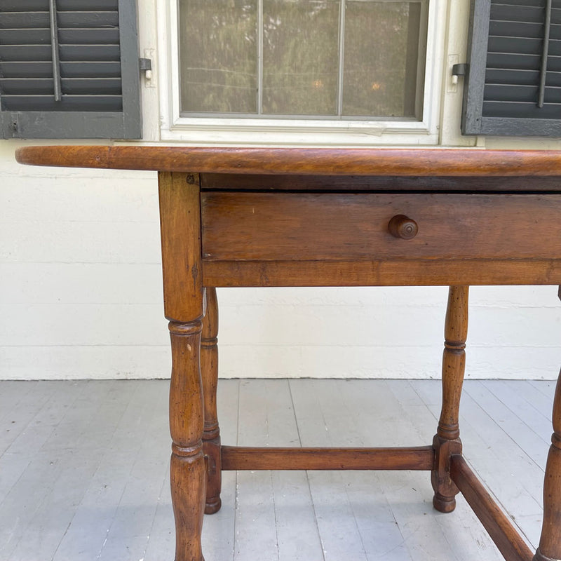 Antique Late 18th Century Pine Oval Top Table