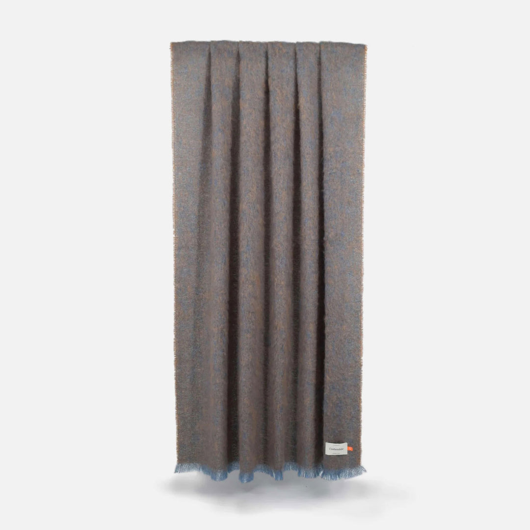 Brushed Mohair Throw in Cocoa - LG