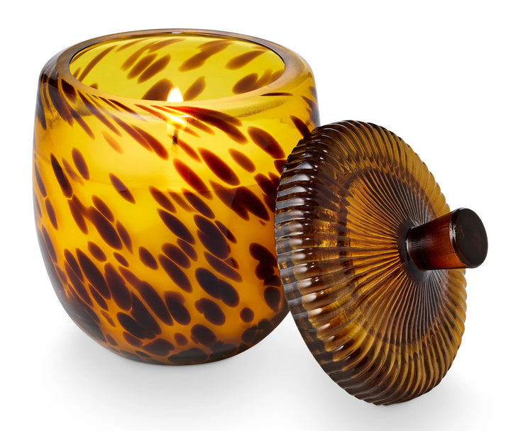 Woodfire Glass Acorn Candle