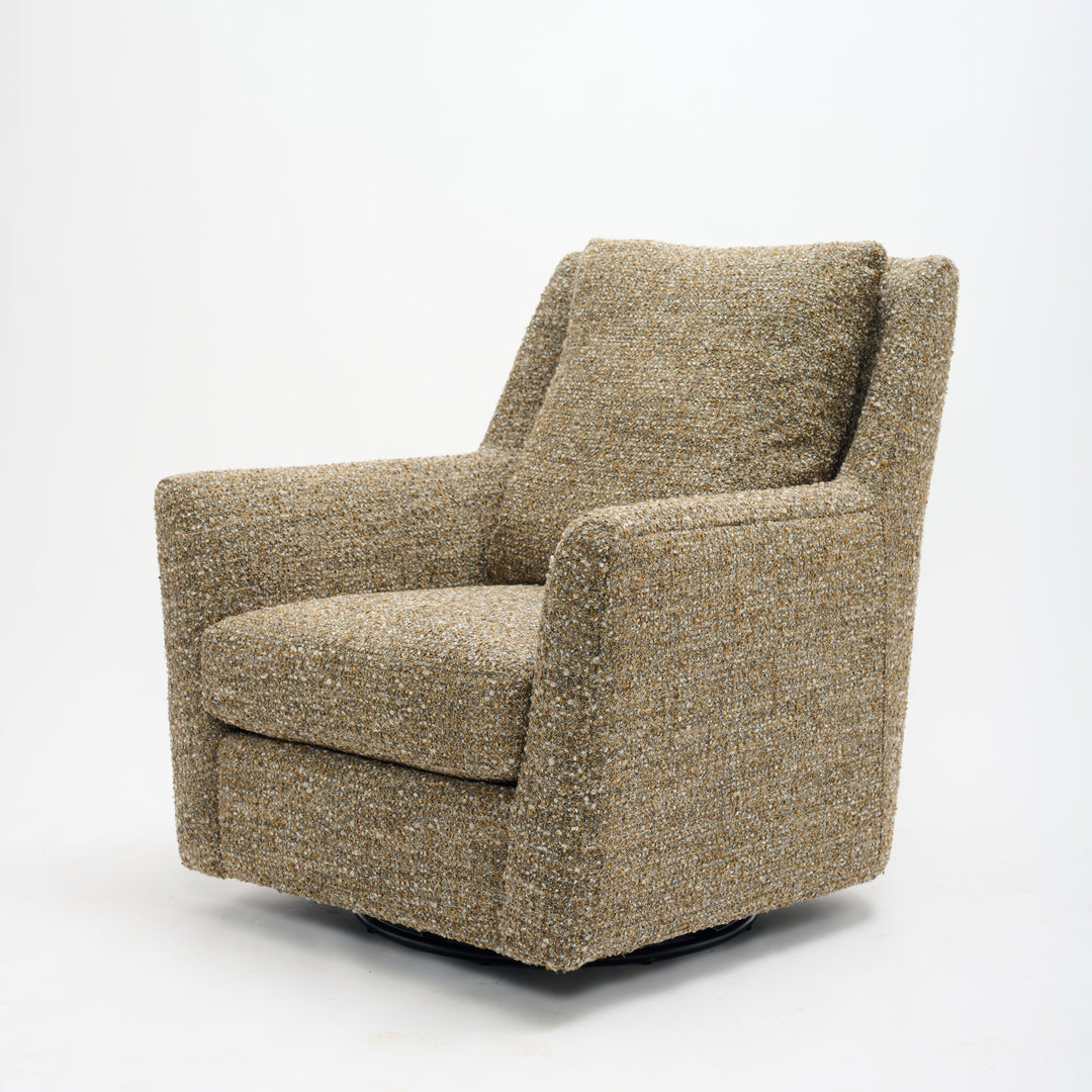 Womb Swivel Glider in Heavy Duty Ashen Gold by Younger & Co