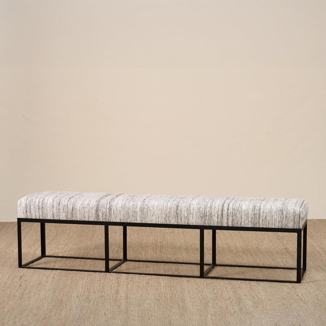 Cruz Bench in One of a Kind Guatemalan Rug By Cisco Home (72")