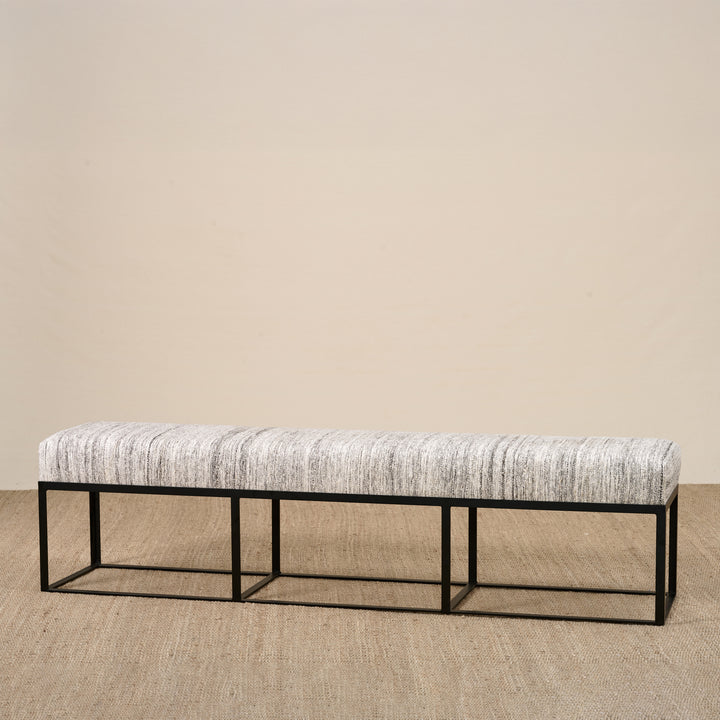 Cruz Bench in One of a Kind Guatemalan Rug By Cisco Home (72")