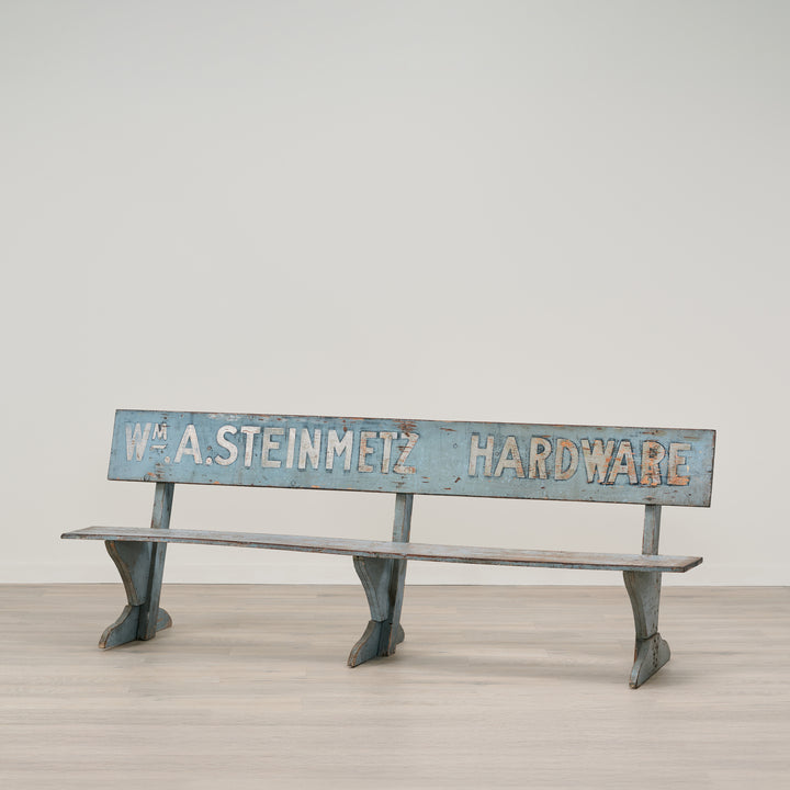 Antique C. 1900 Hardware Store Bench, Pennsylvania