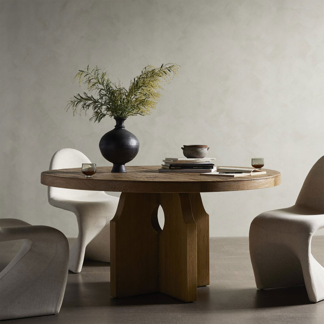 Arlington Round Dining Table in Natural Elm (60")