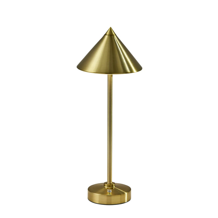 Ritchie LED Cordless Table Lamp Antique Brass