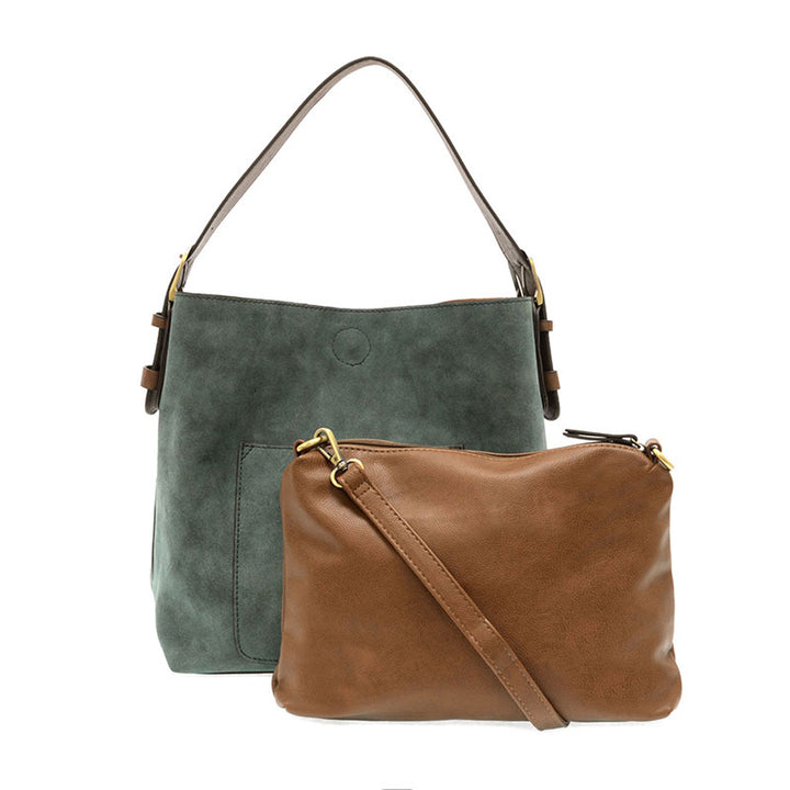 Teal Hobo Coffee Handle Handbag