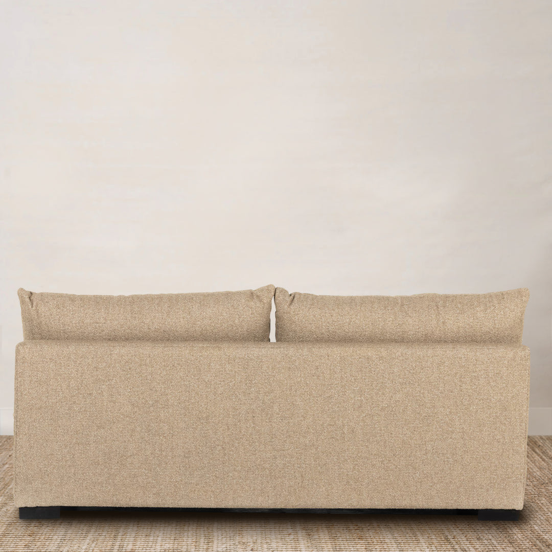 Graham Armless Sofa Upholstered in Heron Sand (74")
