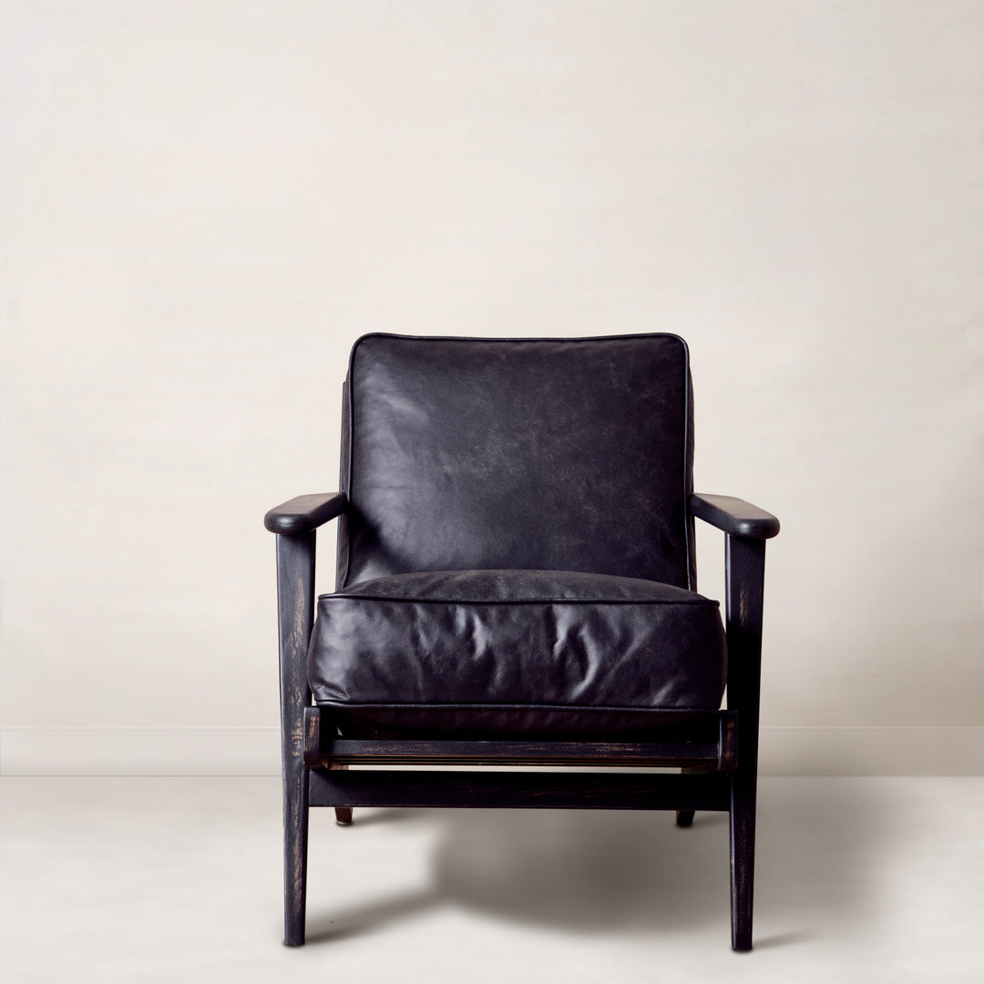 Brooks Lounge Chair in Rialto Ebony