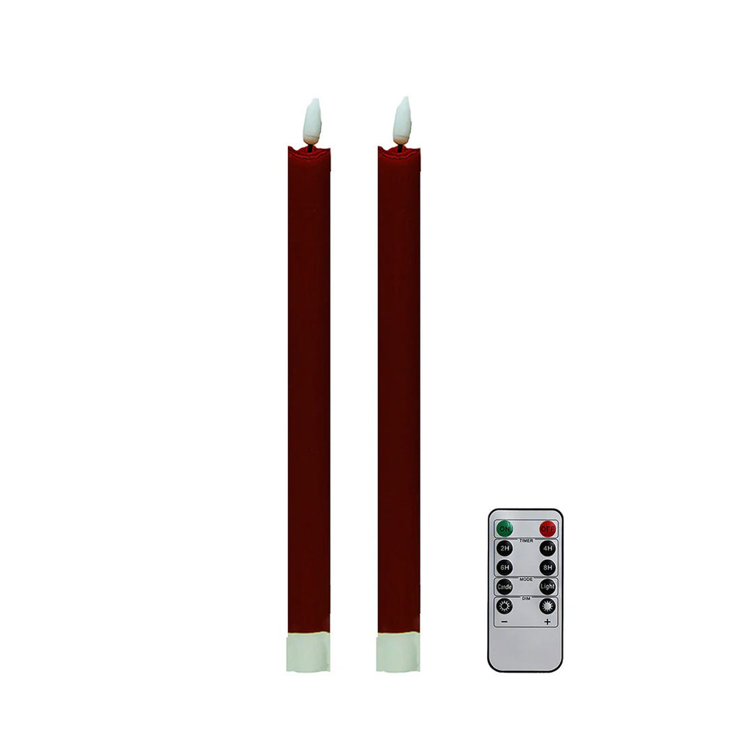 LED Taper Candles in Cherry