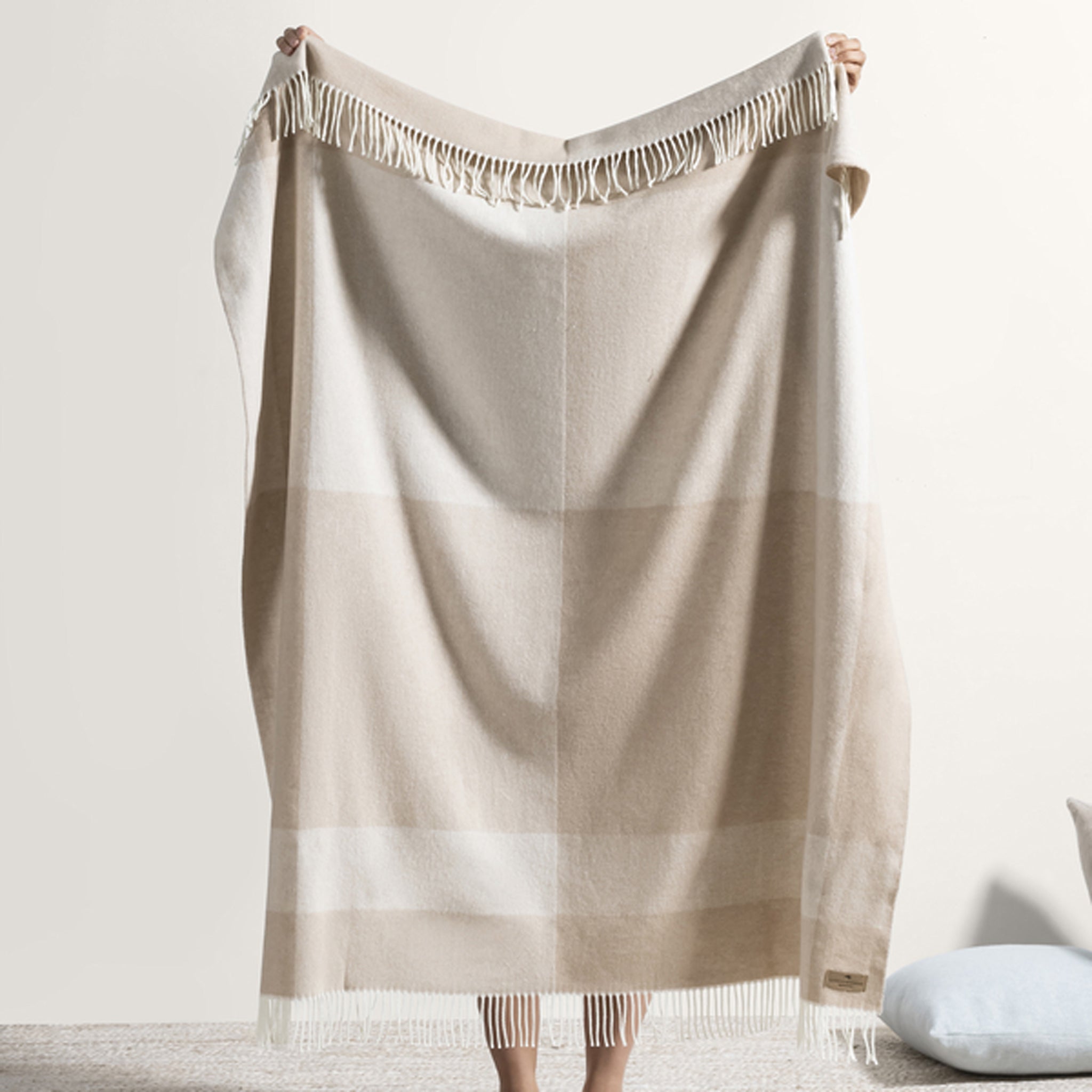 Dune Hampton Plaid Herringbone Throw - Thumbnail 2