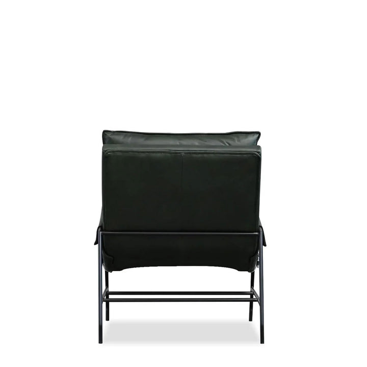 Marcus Lounge Chair In Green Moss Leather