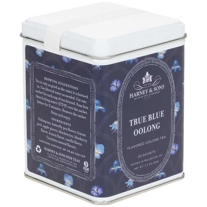 True Blue Oolong Tea Tin 20 Sachets Per Tin