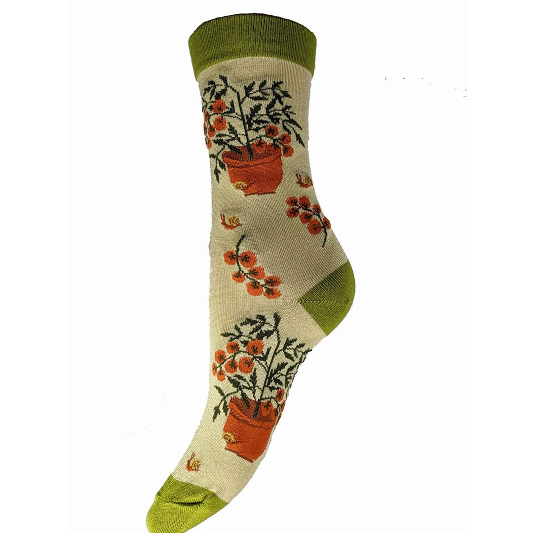 Tomato Plant Bamboo Socks