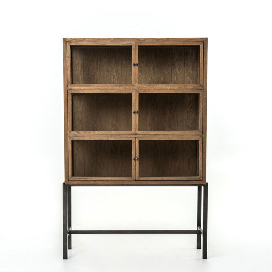 Sutton Curio Cabinet in Drifted Oak