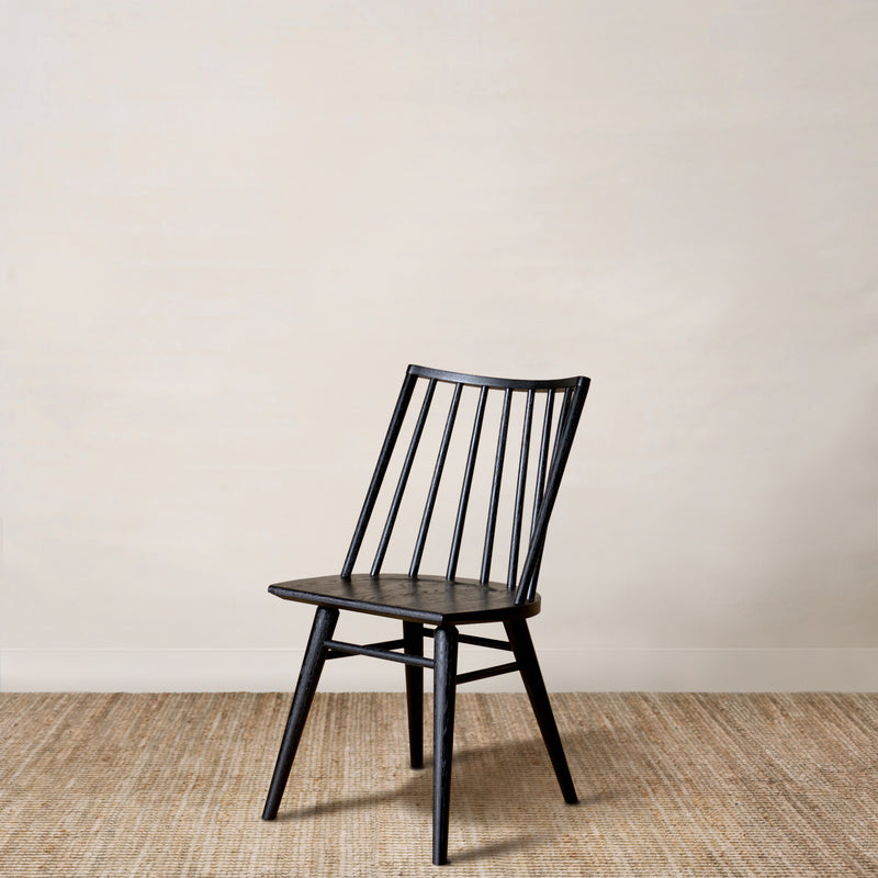 Lewis Oak Windsor Dining Chair in Black Oak