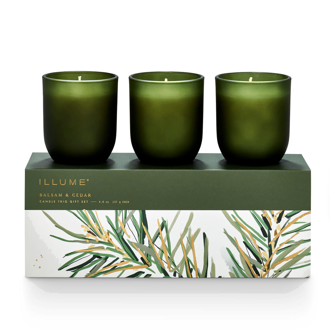 Balsam & Cedar Candle Trio Gift Set