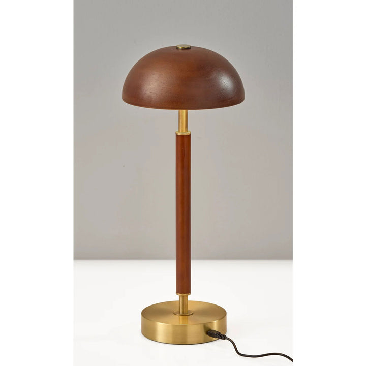 Ronny LED Cordless Table Lamp Walnut