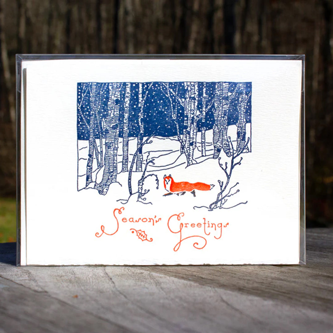 Snow Fox Greeting Cards