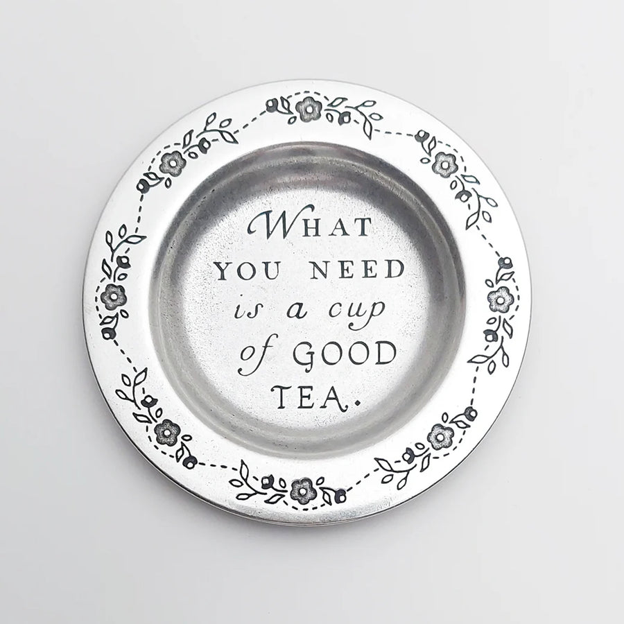 Pewter Tea Bag / Tea Infuser Holder