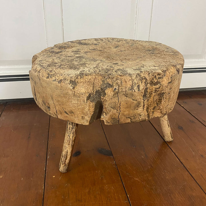 Antique Primitive Butcher Table From Belgium