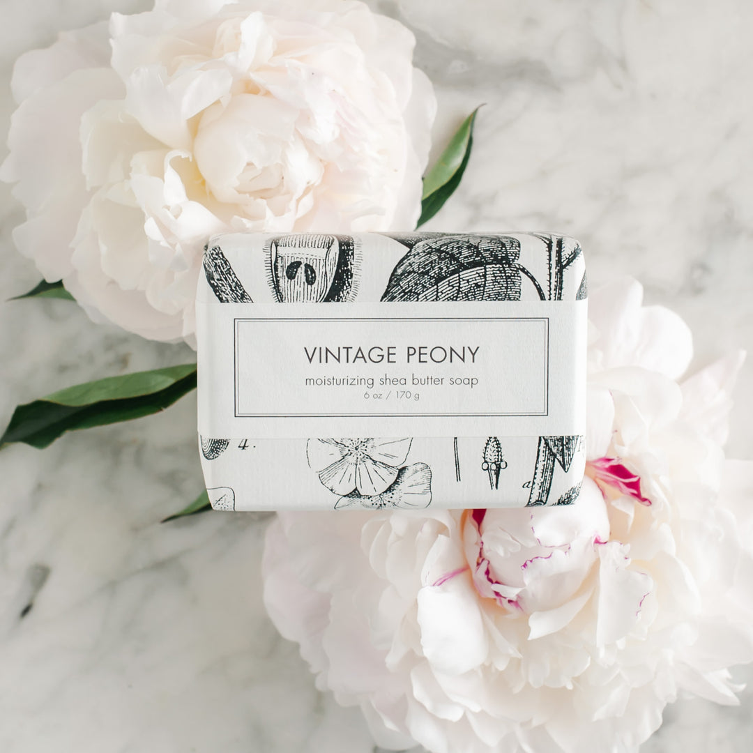 Shea Butter Bath Bar in Vintage Peony