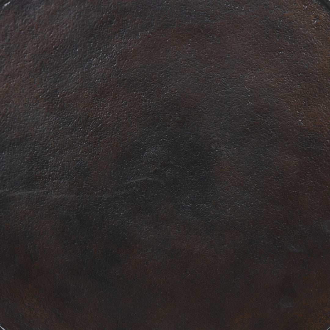 Marlow Matchstick Pedestal Table in Antique Rust