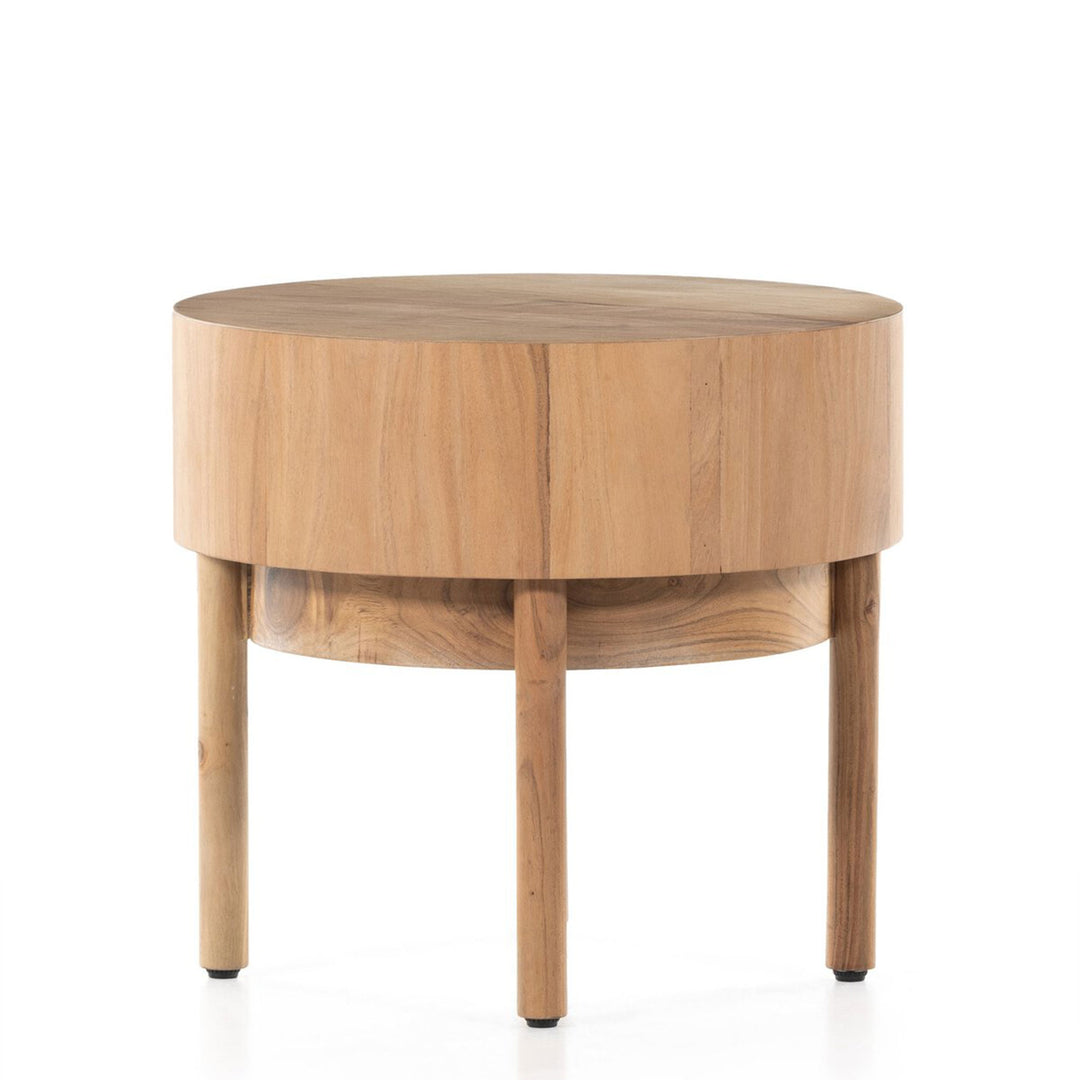 Asher End Table in Natural Acacia Veneer