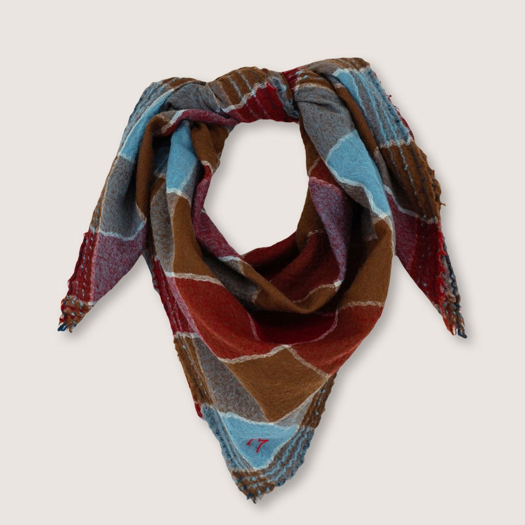 Foulard N°686 in Red Wine by Moismont