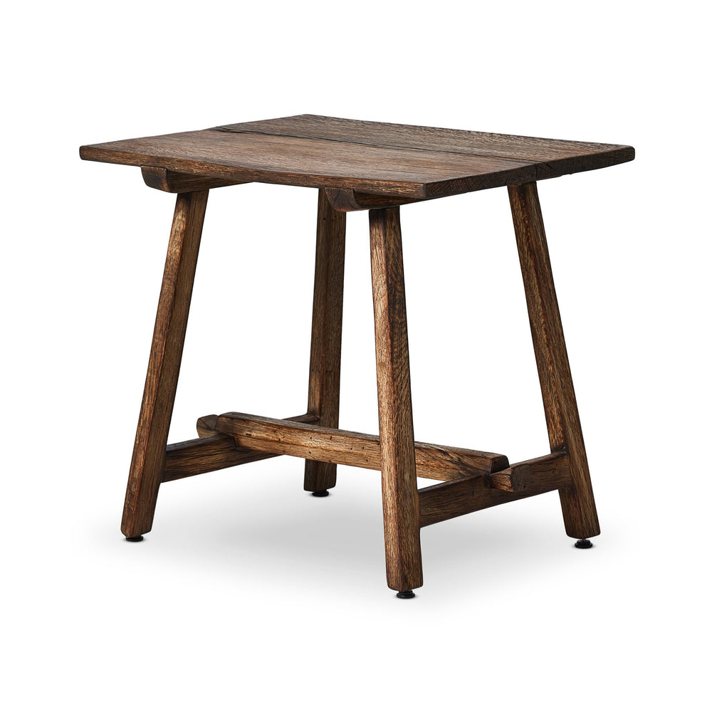 Elio End Table in Burnt Bleached Oak