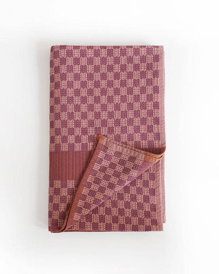 Cotton Beach Towel in Willow Weave Seafan