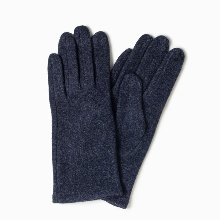 Chic Plain Gloves in Navy