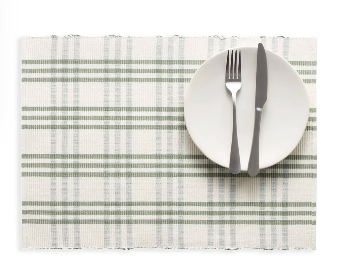 Beaumont Plaid Placemat Set of 4 Sage