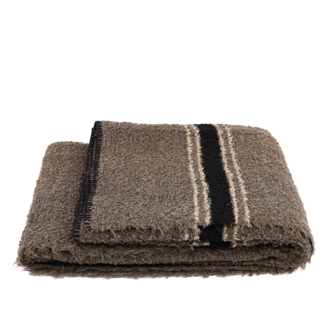 Riverton Throw in Mink & Black