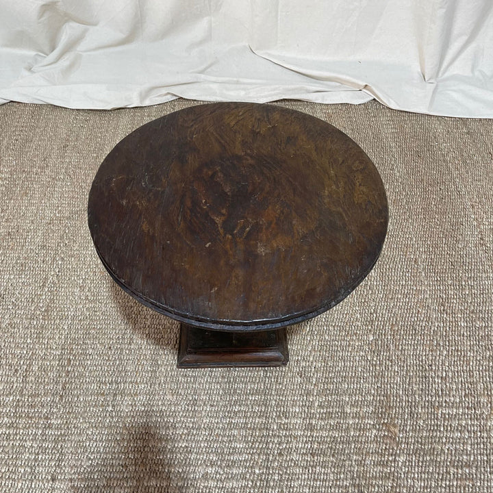 Vintage Guatemala Wooden Round Table