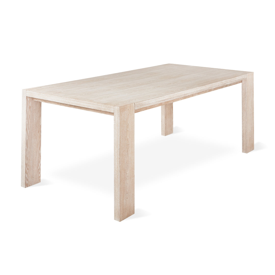 Plank Dining Table in White Wash Ash