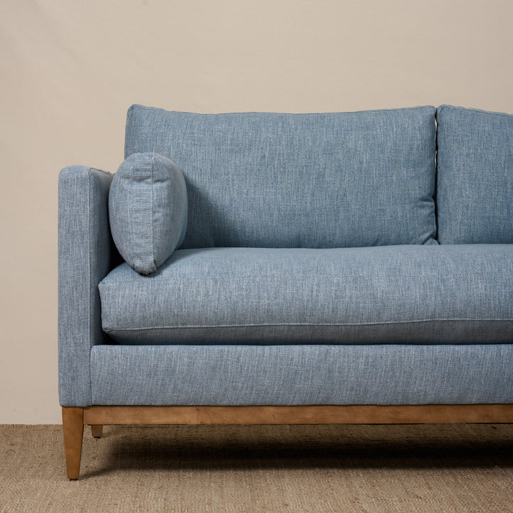 Leo Sectional in Kidproof Washable Smoky Blue